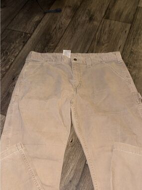 Carhartt Men's Light Tan Corduroy Work Pants